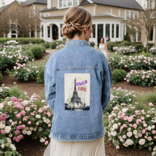 Bonjour Colourful Paris Denim Jacket