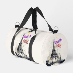Bonjour Colourful Paris Duffle Bag