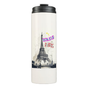 Bonjour Colourful Paris Thermal Tumbler