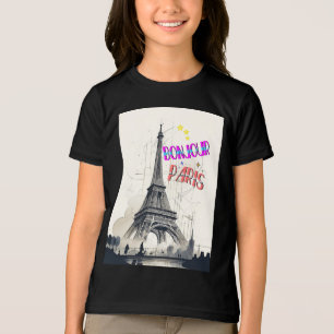 Bonjour Colourful Paris Tri-Blend Shirt