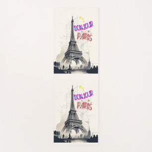 Bonjour Colourful Paris Yoga Mat