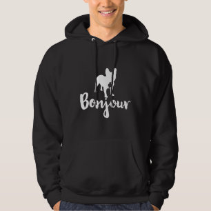 Bonjour French Bulldog Hoodie