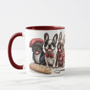 Bonjour French Bulldogs Mug