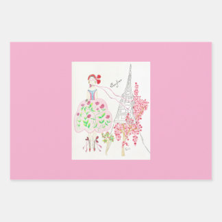 Bonjour French Doll Wrapping Paper