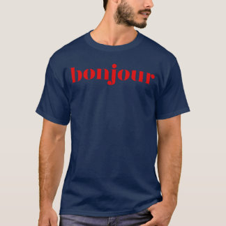 Bonjour French Lover Gift girl T-Shirt