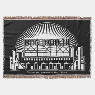 Bonjour, Hi Landmark Throw Blanket