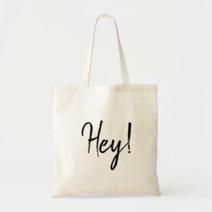 Bonjour!   Modern Script French Hello Design Tote Bag