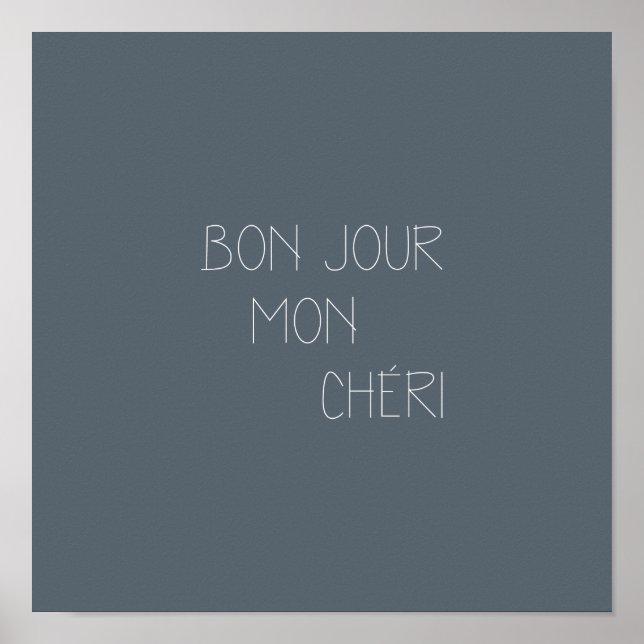 Bonjour Mon Chéri Poster (Front)