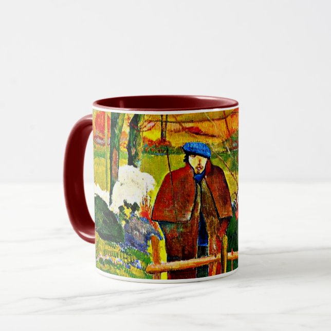 Bonjour, Monsieur by Paul Gauguin Mug (Front Left)
