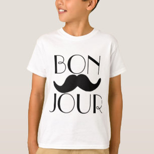 BONJOUR Moustache T-Shirt