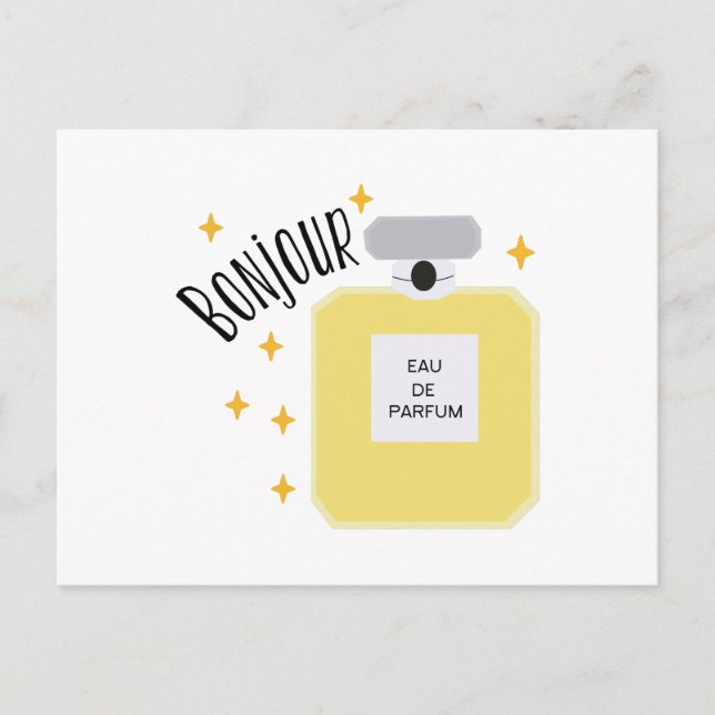 Bonjour Parfum Postcard (Front)