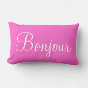 Bonjour Paris Lumbar Pillow