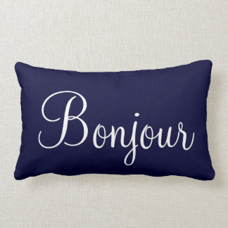 Bonjour Paris Lumbar Pillow