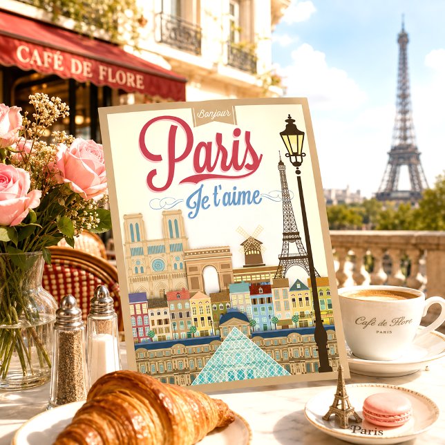 Bonjour Paris Postcard (Creator Uploaded)