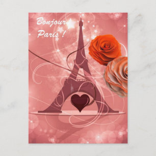 Bonjour Paris! Postcard