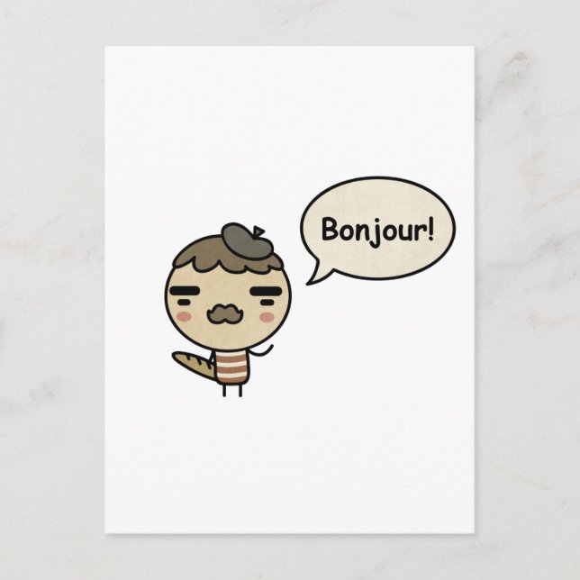 Bonjour! Postcard (Front)