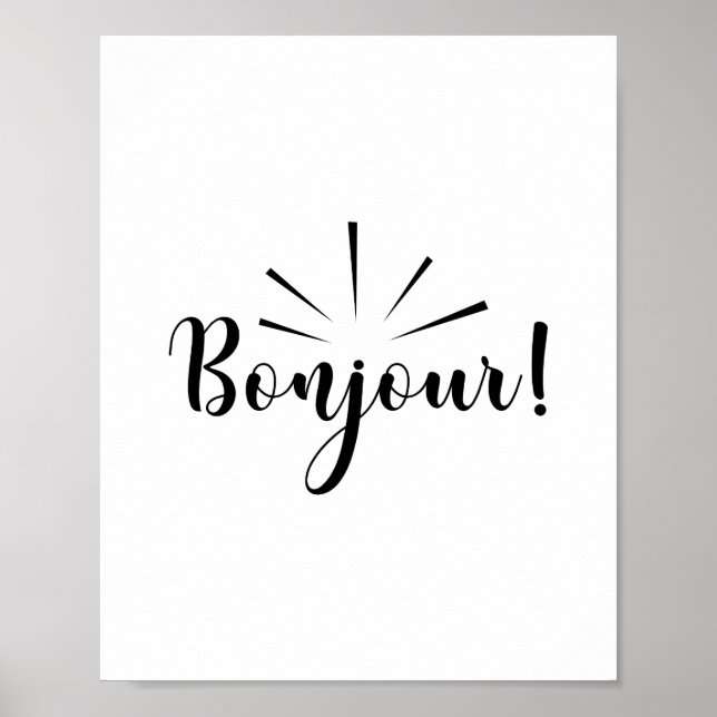 Bonjour Poster (Front)