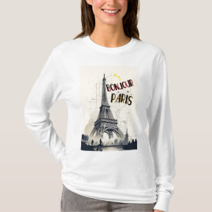 Bonjour Skyline Marathon Paris T-Shirt
