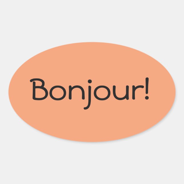 Bonjour Sticker (Front)