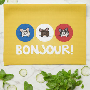 Bonjour! Tea Towel