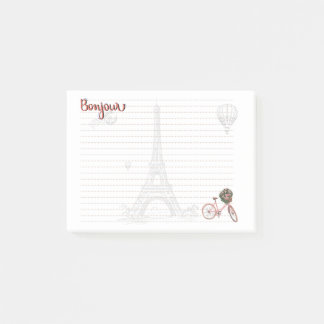Bonjour "Things I love about Paris" Post-it Note