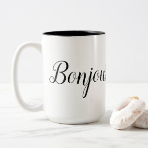 Bonjour Two-Tone Coffee Mug