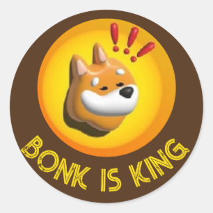 BONK crypto gift,meme coin trader sticker