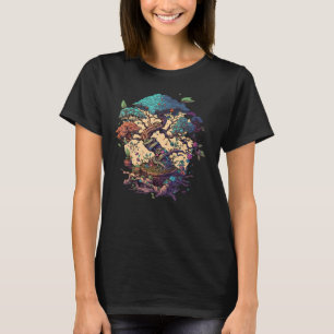 Bonkei Miniature tree on Japanese Bonsai Tree T-Shirt