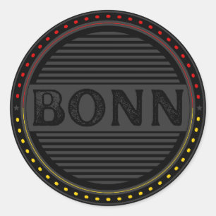 Bonn City Pride Emblem – German Identity Classic Round Sticker