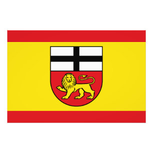 Bonn flag city germany symbol emblem lion photo print