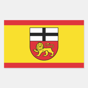 Bonn flag city germany symbol emblem lion rectangular sticker