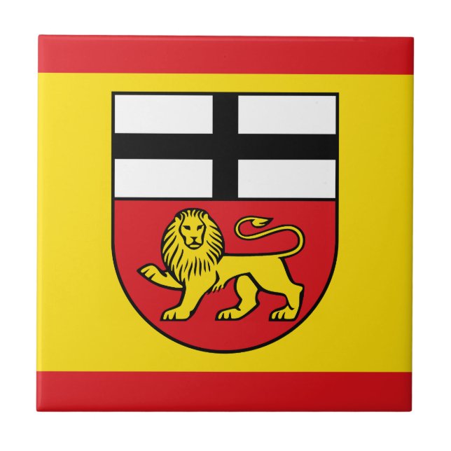 Bonn flag city germany symbol emblem lion tile (Front)