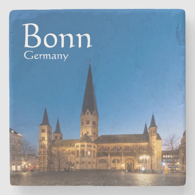Bonn Germany Souvenir Stone Coaster (Front)