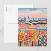 Bonn Germany Travel City Painting Aesthetic