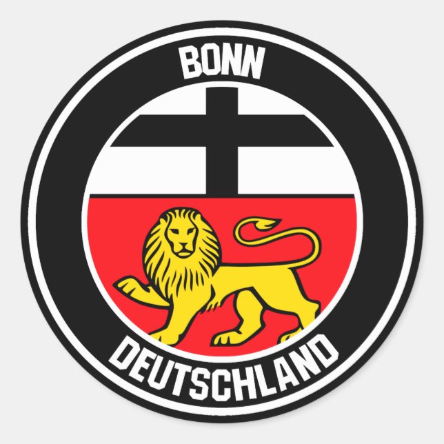 Bonn Round Emblem Classic Round Sticker (Front)