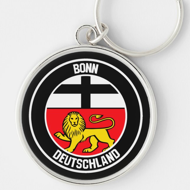 Bonn Round Emblem Key Ring (Front)
