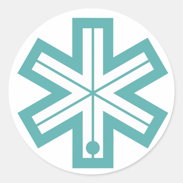 Bonna Ski Logo Classic Round Sticker (Front)