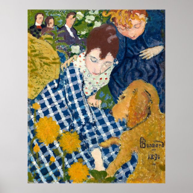 Bonnard's Women with a Dog Poster (Front)