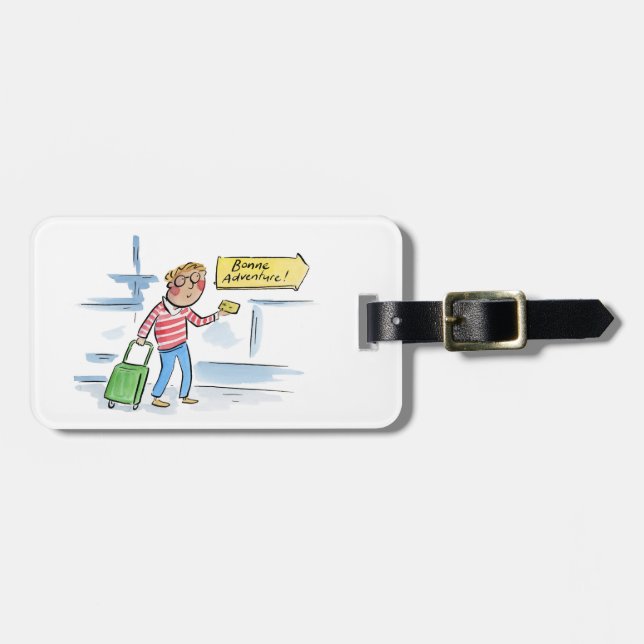 Bonne Adventure Luggage Tag (Front Horizontal)