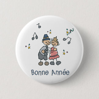 Bonne Annee 6 Cm Round Badge