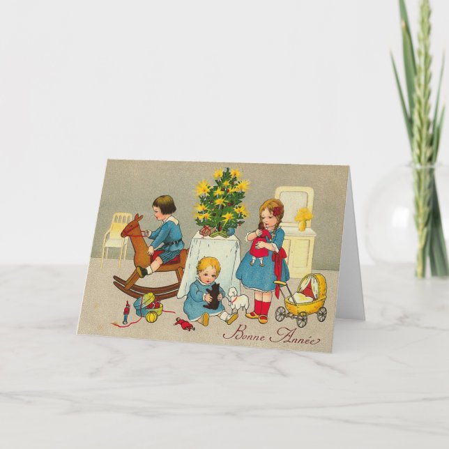 "Bonne Annee" Greeting Card (Front)