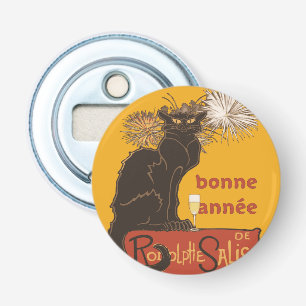 Bonne Annee Happy New Year Le Chat Noir Bottle Opener