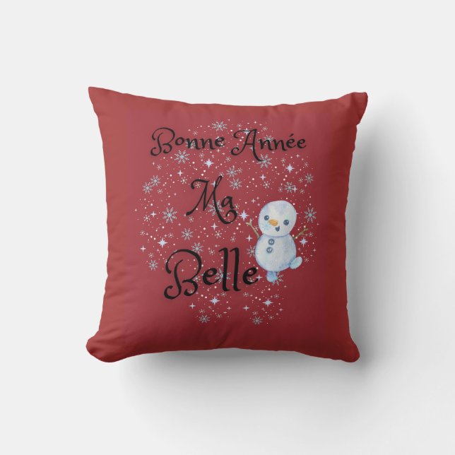 Bonne Année Ma Belle/ Happy New Year  Cushion (Front)