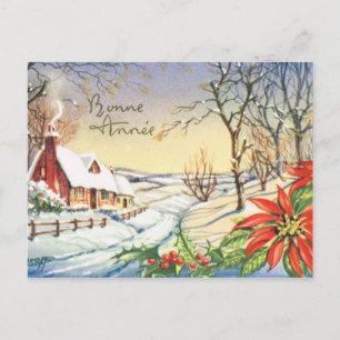 Bonne Annee, Vintage French New Year card
