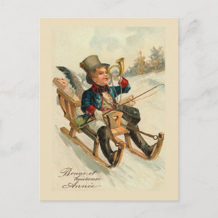 "Bonne et heureuse Annee" New Year Card