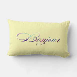 Bonne Nuit / Bonjour Lumbar Pillow