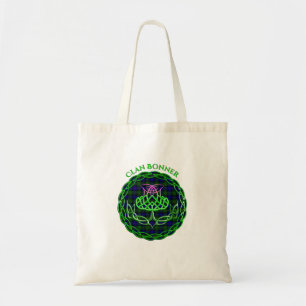 Bonner Scottish Tartan Celtic Thistle Tote Bag