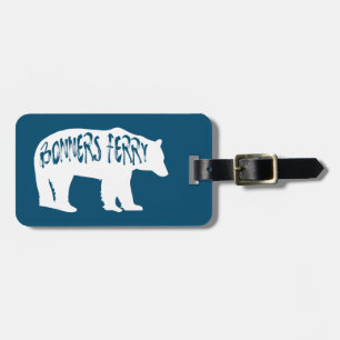 Bonners Ferry Idaho Bear Luggage Tag