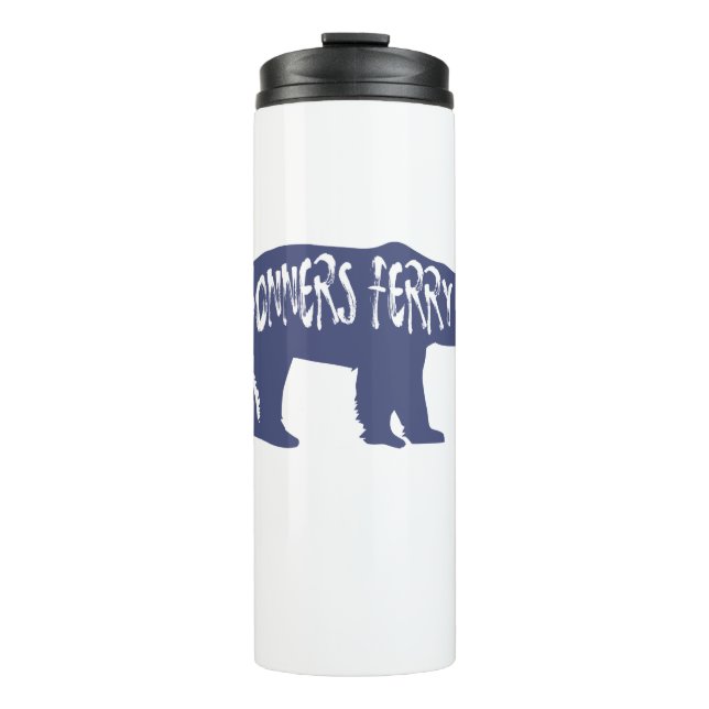 Bonners Ferry Idaho Bear Thermal Tumbler (Front)