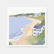 Bonnet Shores | Rhode Island Beach Watercolor